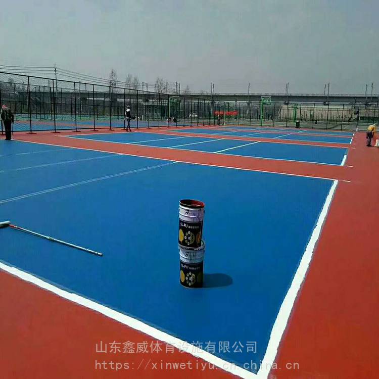 塑胶篮球场 篮球场地坪漆 厂家直供