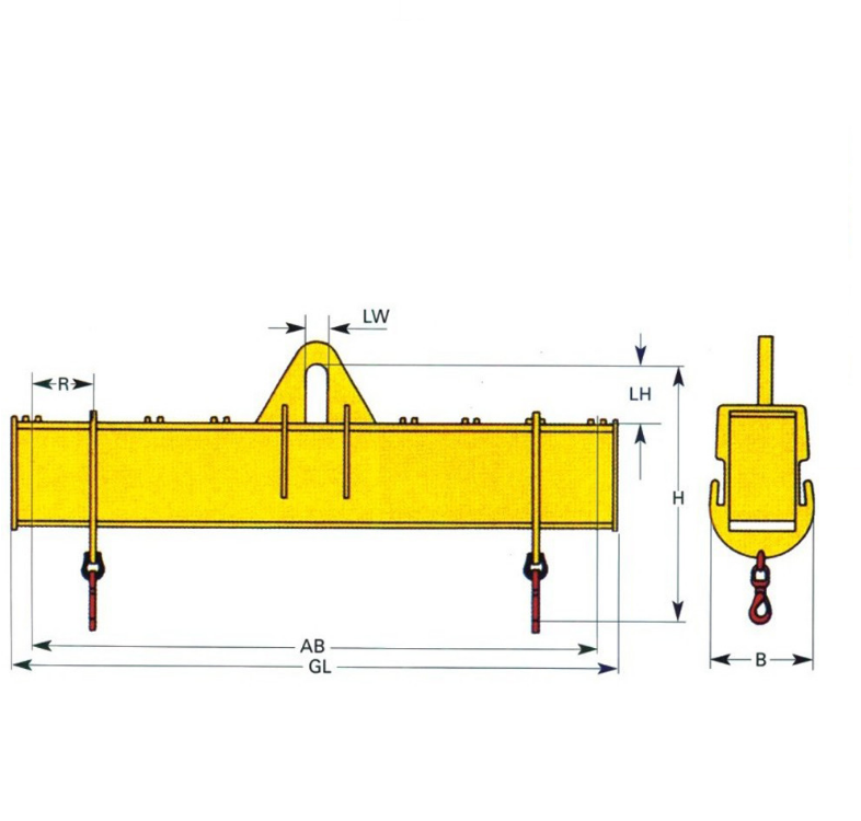 神州供应sw244起重平衡吊梁可调节横梁吊具h型平衡吊梁可定制