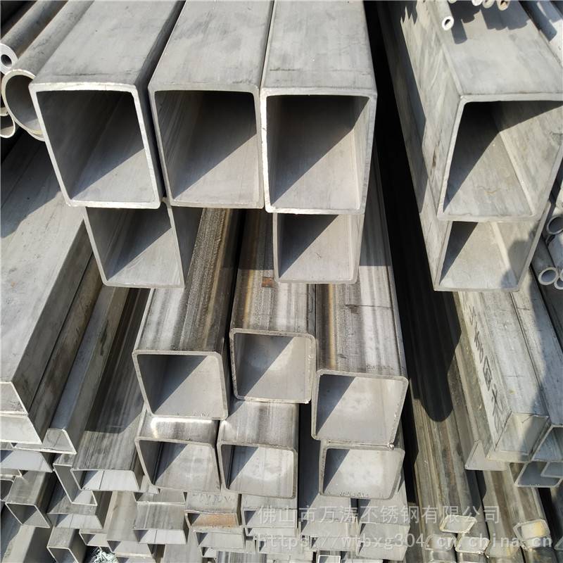 304不锈钢方矩管316镜面矩形管无缝方管拉丝焊接方通矩形管厂家图片