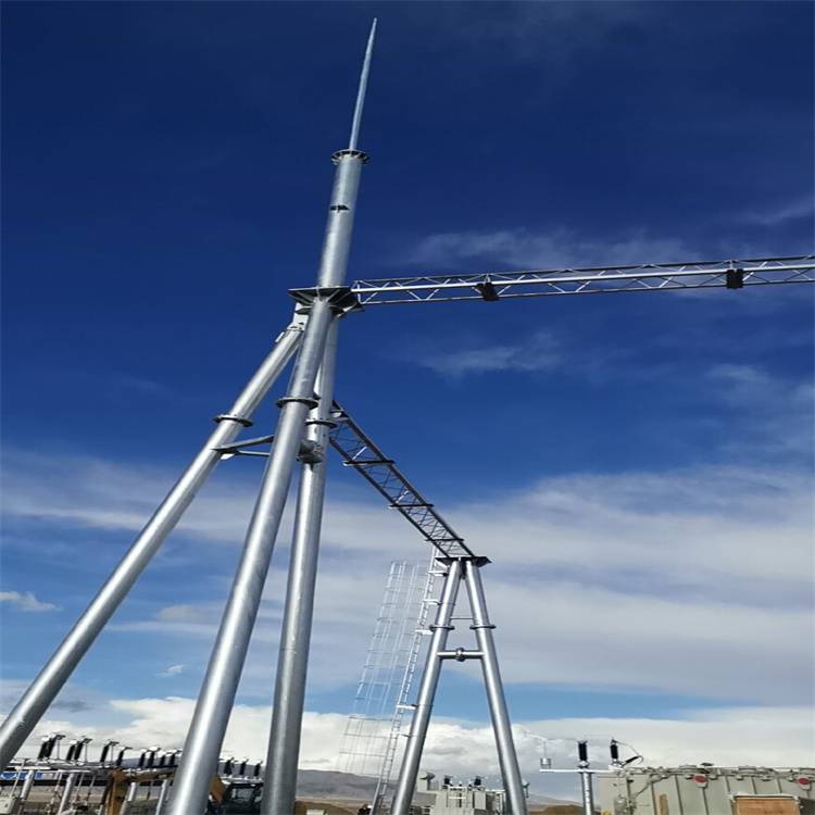 钱林金属避雷塔电力避雷针塔独立避雷塔单独避雷针变电站避雷针安装