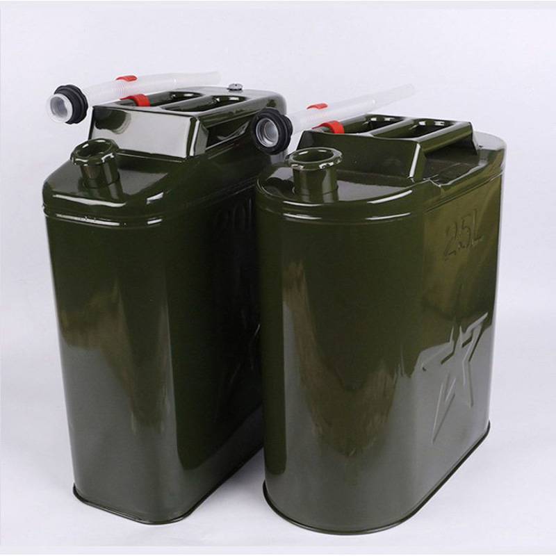 户外备用油箱不锈钢汽油桶便携式储存油罐20l绿色立式方形油桶威固