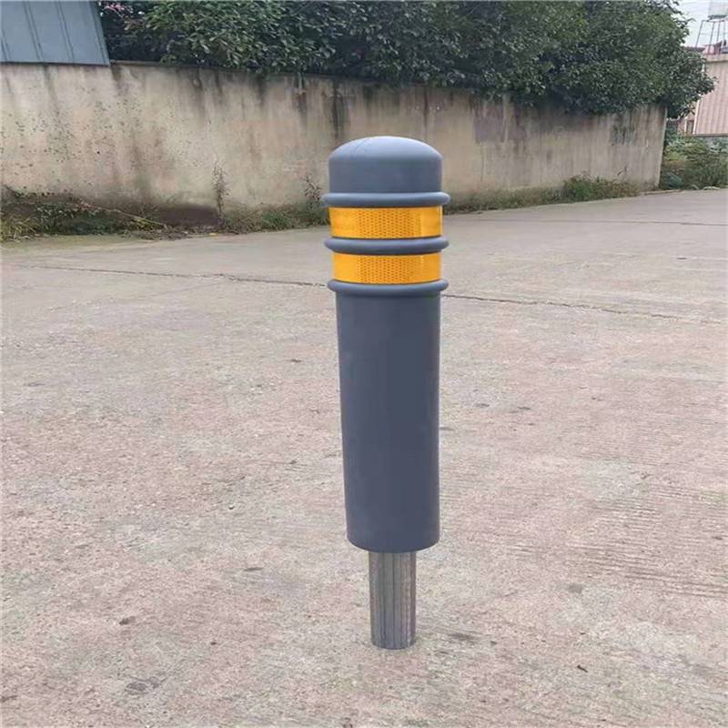 20kg橡胶警示柱防撞柱固定路桩地桩路障柱加厚