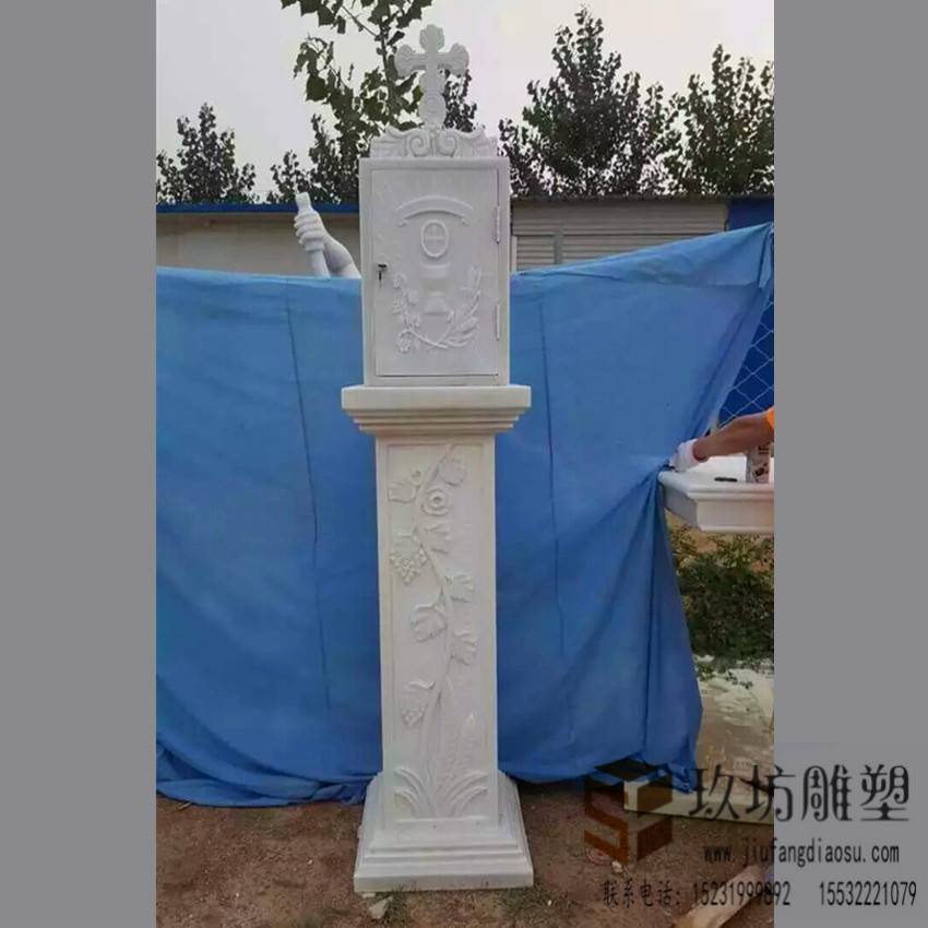 彩绘祥云华表汉白玉石雕盘龙柱大理石雕庭院方柱图片