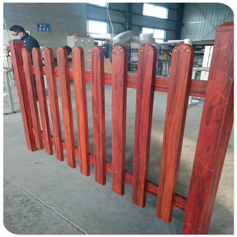 仿木纹围栏锌钢木纹围栏