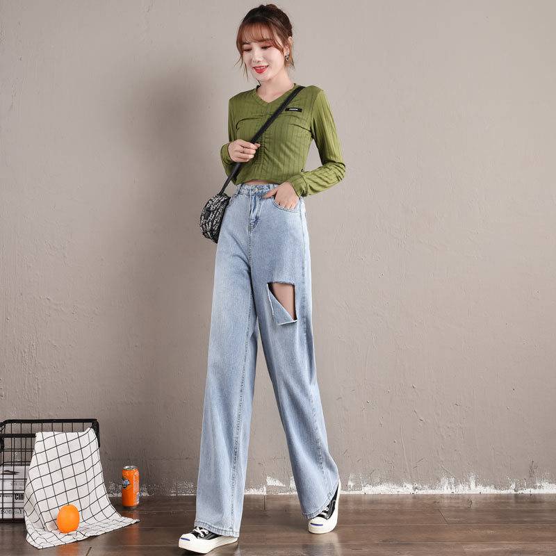 怎么找批发衣服的厂家新款长裤个性五角星小脚裤时尚尾单牛仔裤地摊服装批发哪里好