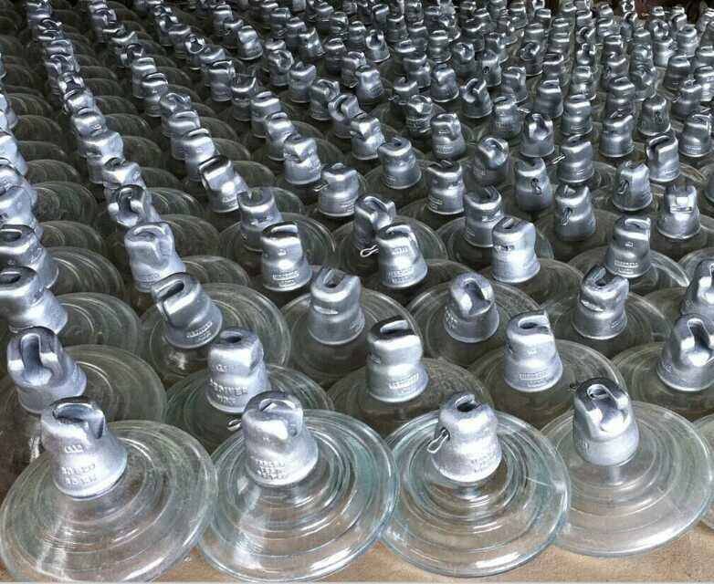 玻璃绝缘子u70b146盘形悬式玻璃钢绝缘子lxp70钢化玻璃瓷瓶