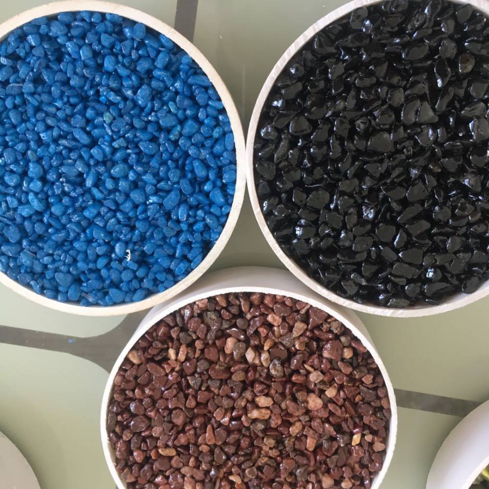 厂家供应胶粘石原材料透水地坪石子露骨料