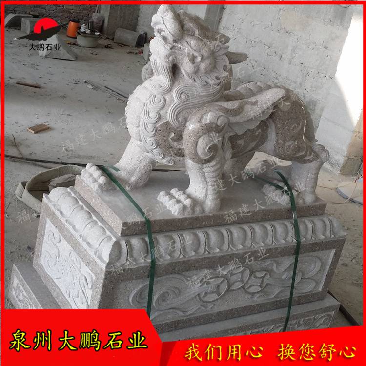 福建石雕貔貅厂家大门口石雕貔貅图片汉白玉石雕貔貅供应福建石雕大鹏石业出品