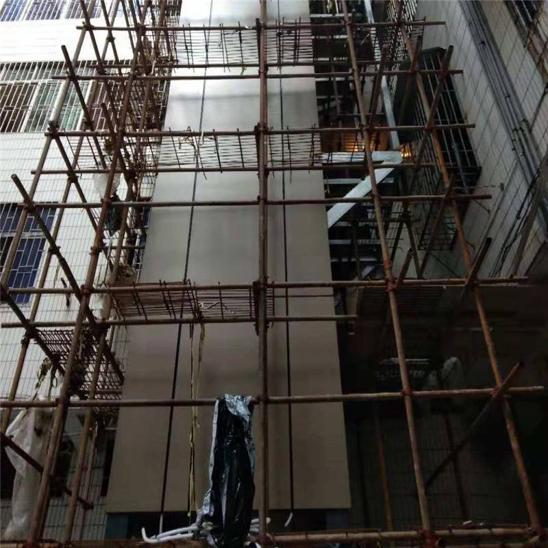 加装电梯钢结构井道外墙装饰氟碳铝单板