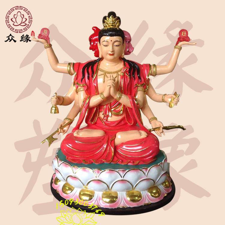 供应手工雕像斗姆元君神像北斗星君神像玻璃钢树脂神像批发