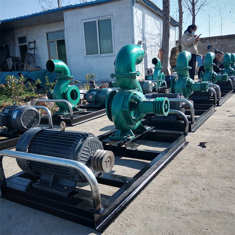 拖车式柴油机抽水泵机组大流量工程排水混流泵大8寸压井式离心泵