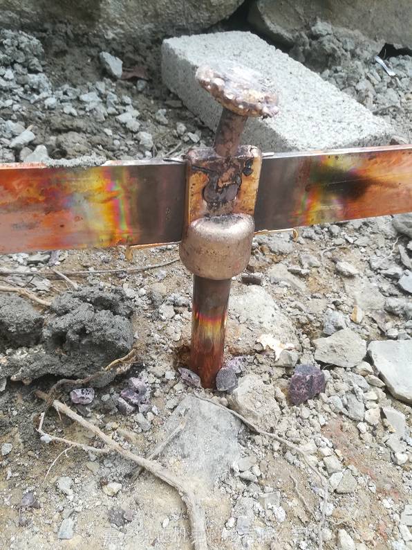 出口中东电镀铜接地棒镀铜接地棒铜包钢接地棒带线夹线