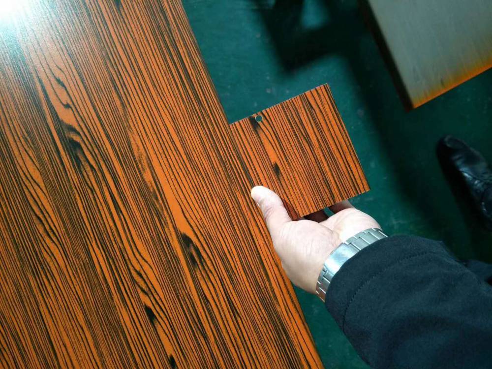 澳门304201彩色不锈钢装饰板热转印不锈钢板金属橱柜门板木纹装饰板