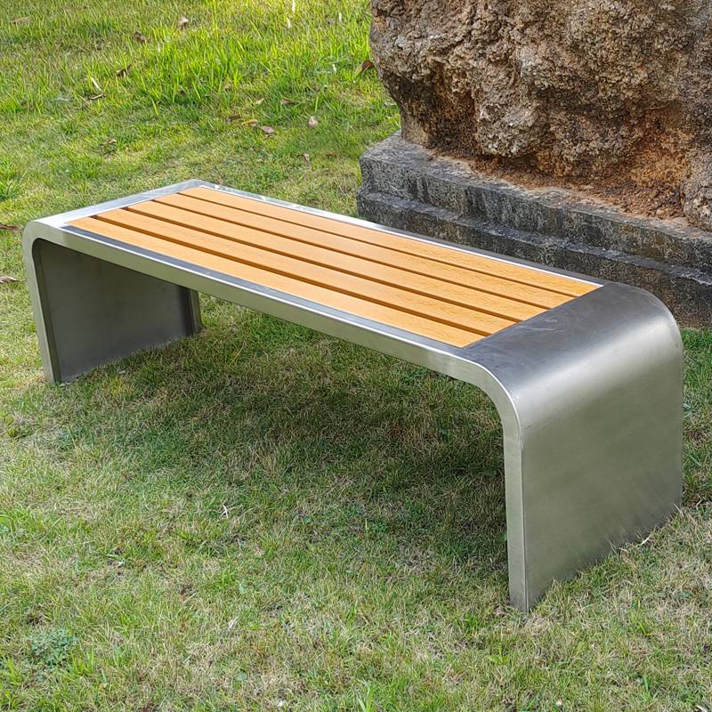 承德公园椅户外长椅子庭院休息座椅商场防腐实木休闲长条凳广场露天凳