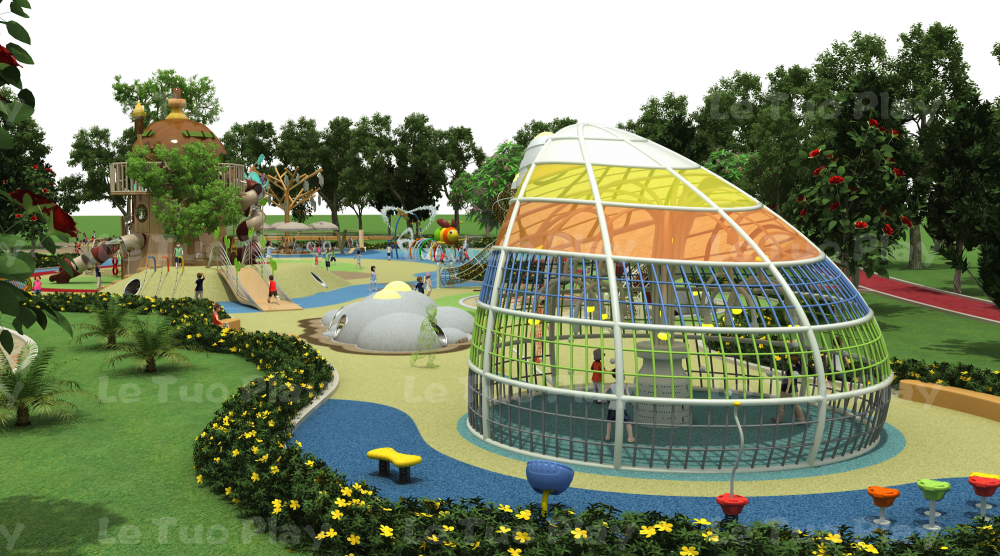 大型户外非标定制不锈钢滑梯儿童游乐场景区商场设备厂家游乐设施