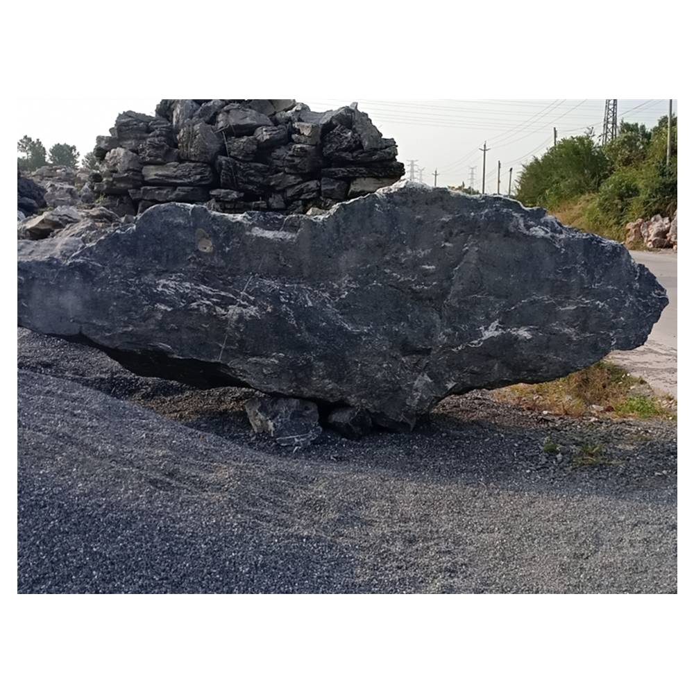 万吨黑山石景观石批发大型黑山石绿化点缀景观石假山石园林石