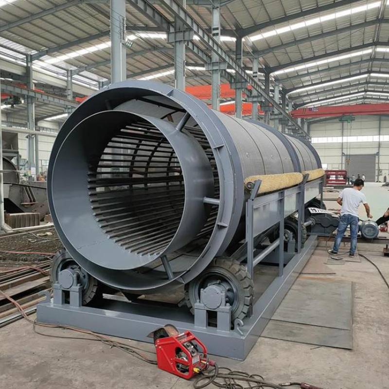 铝矾土滚筒筛分机无轴滚筒洗石子机煤炭垃圾筛选机处理量大