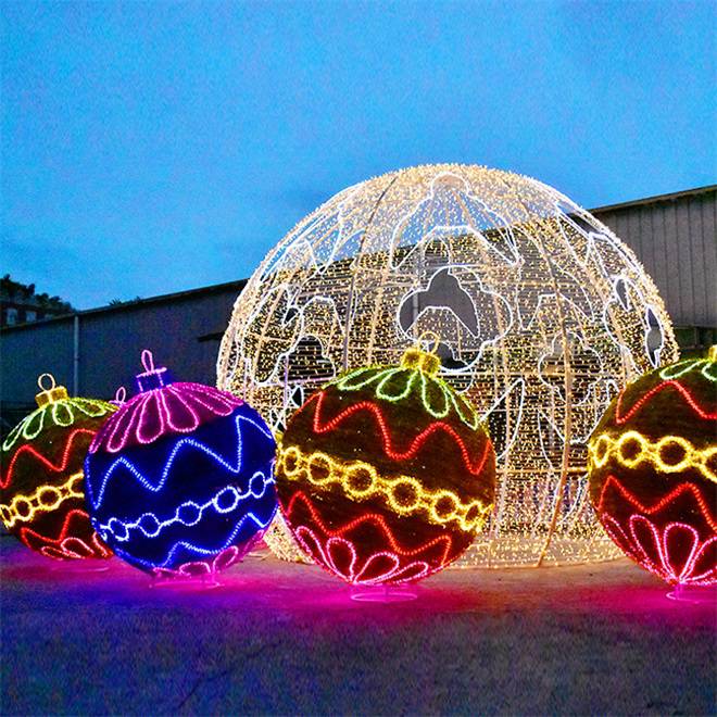 灯光节灯光秀光雕小球造型灯节日节庆户外景区公园夜景亮化装饰灯