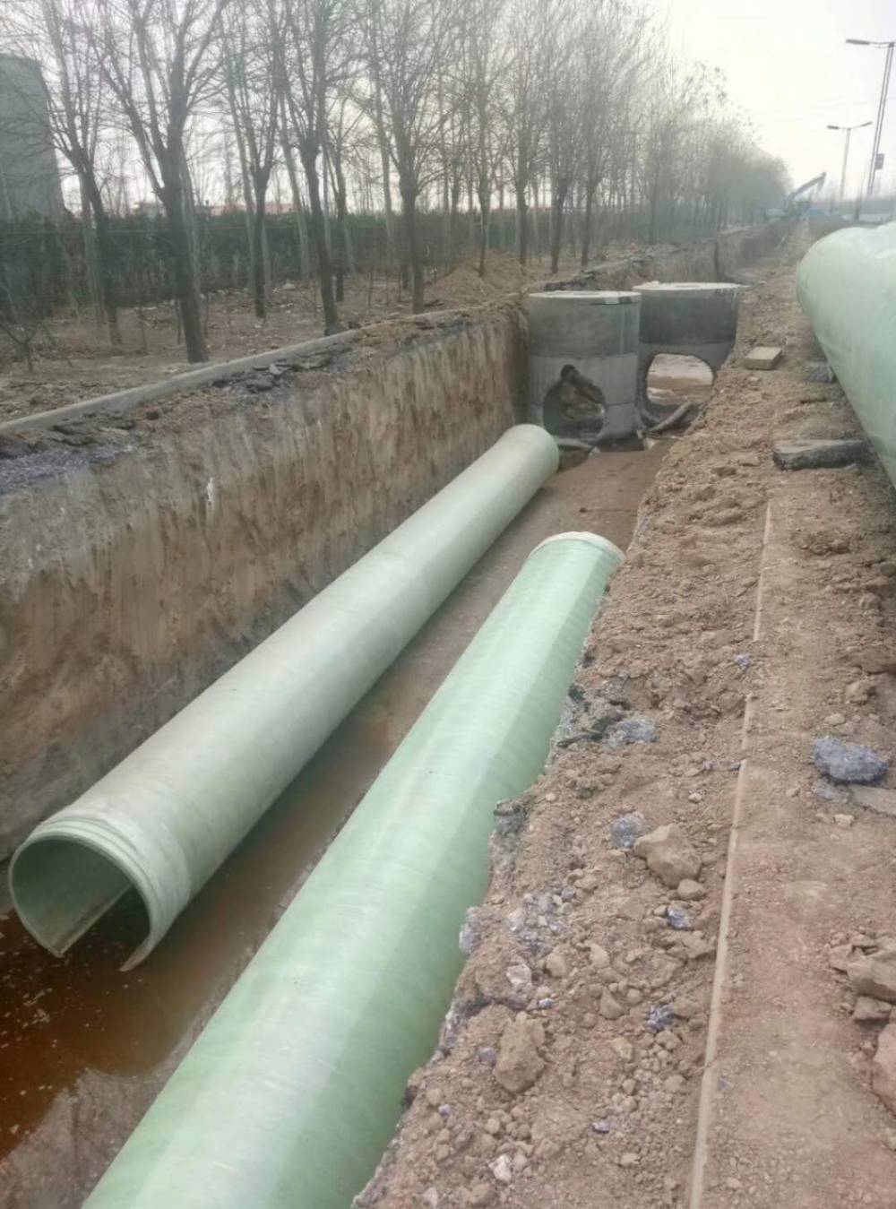 小型水电站压力水管玻璃钢引水管道价格