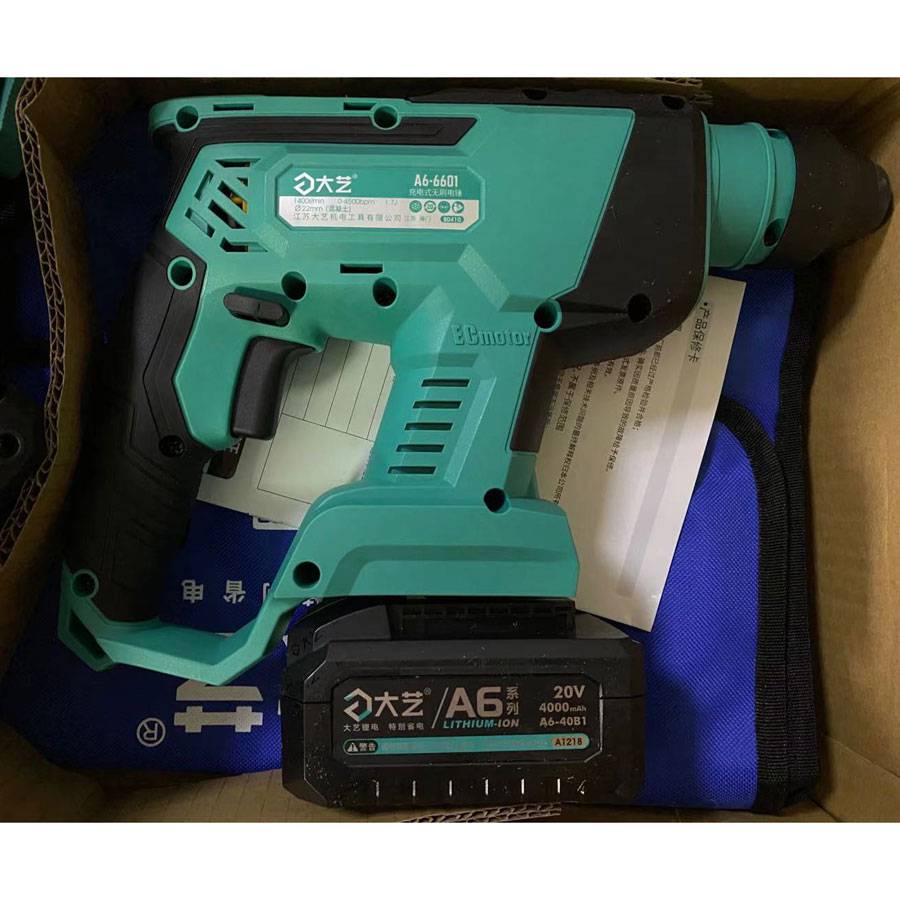全国货到验收后再付款大艺a6660140大艺锂电电锤