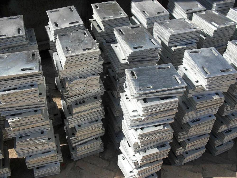 加工镀锌钢板钻孔冲孔攻丝电镀锌热镀锌钢垫板