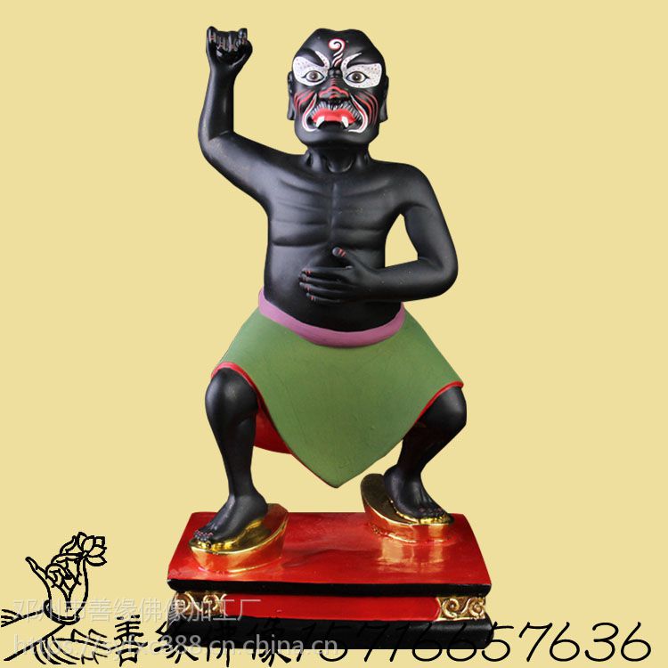 五小鬼运财五方鬼帝雕像树脂玻璃钢河南佛像厂