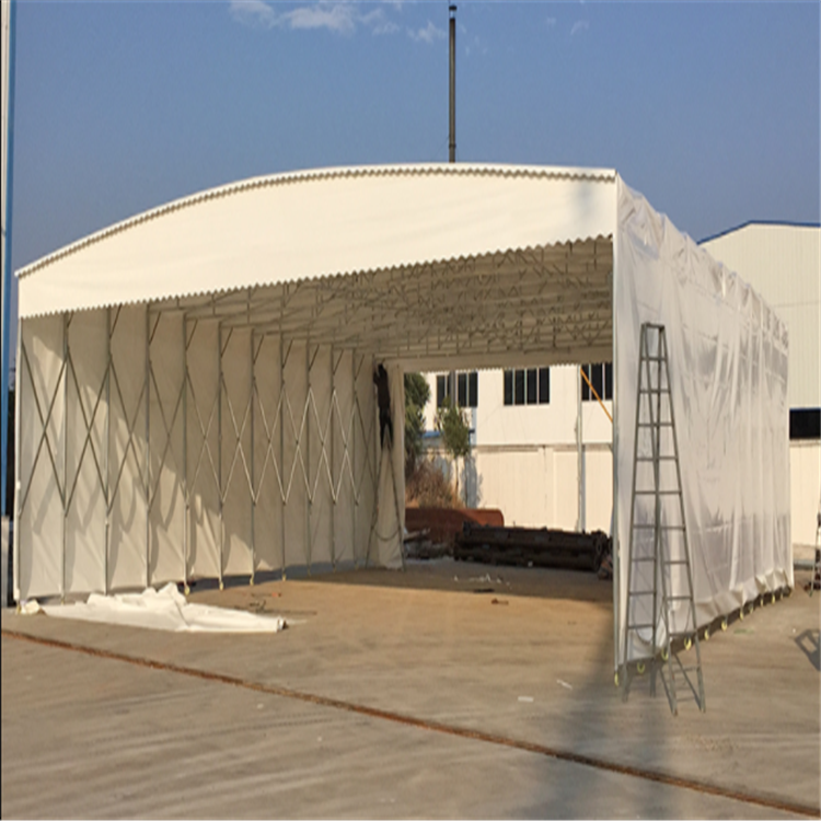 河南鹤壁市电动自行车遮阳棚伸缩推拉篷钢结构遮阳棚工程