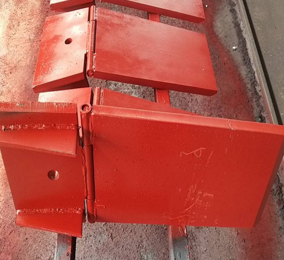 工厂焊接地铁q235钢板盾构合页板圆形上下可调橡胶折页压板