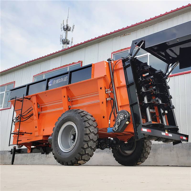 北源机械液压双绞龙撒粪车牛羊粪肥自动扬粪车大型农田干湿粪肥打粪机
