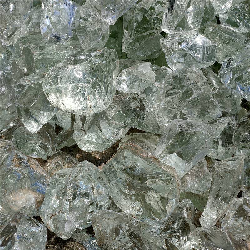 供应彩色玻璃块钴蓝不规则玻璃块大块水晶玻璃块