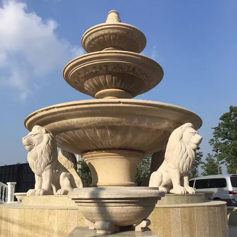 天然大理石水景喷泉石雕欧式人物水钵户外景观喷水池