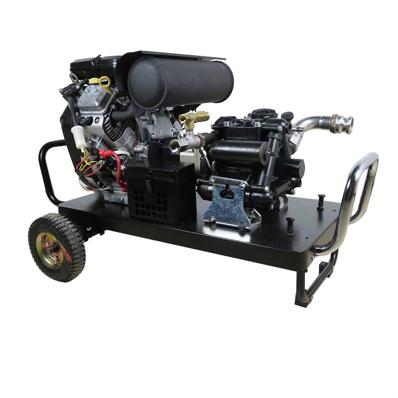 居思安森林消防高压泵23马力手推式远距离森林消防泵三缸隔膜泵