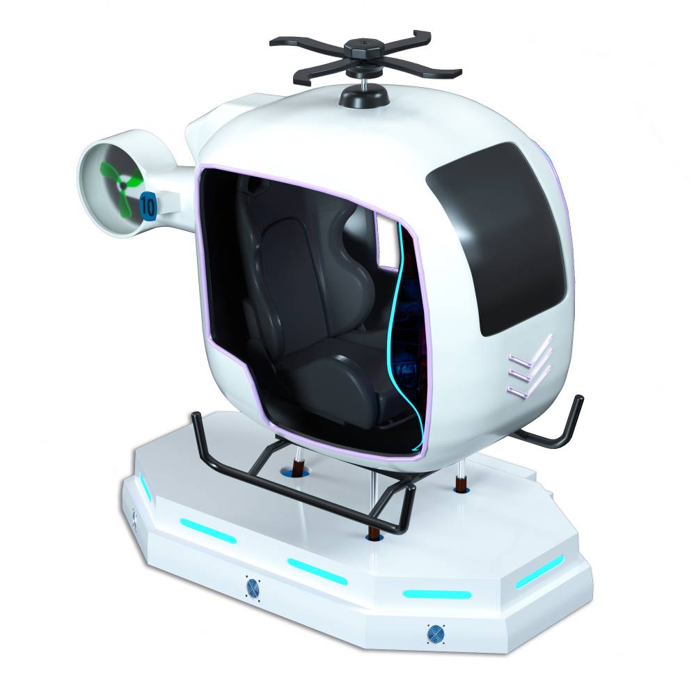 vr直升机小飞机航天科技馆飞行模拟器设备vr体验馆大型体感游戏机航空