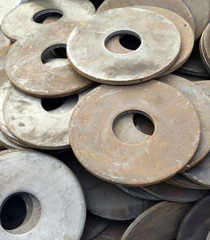 冲压铁圆片q235冲压圆盘圆盘冲压件圆铁片法兰毛坯