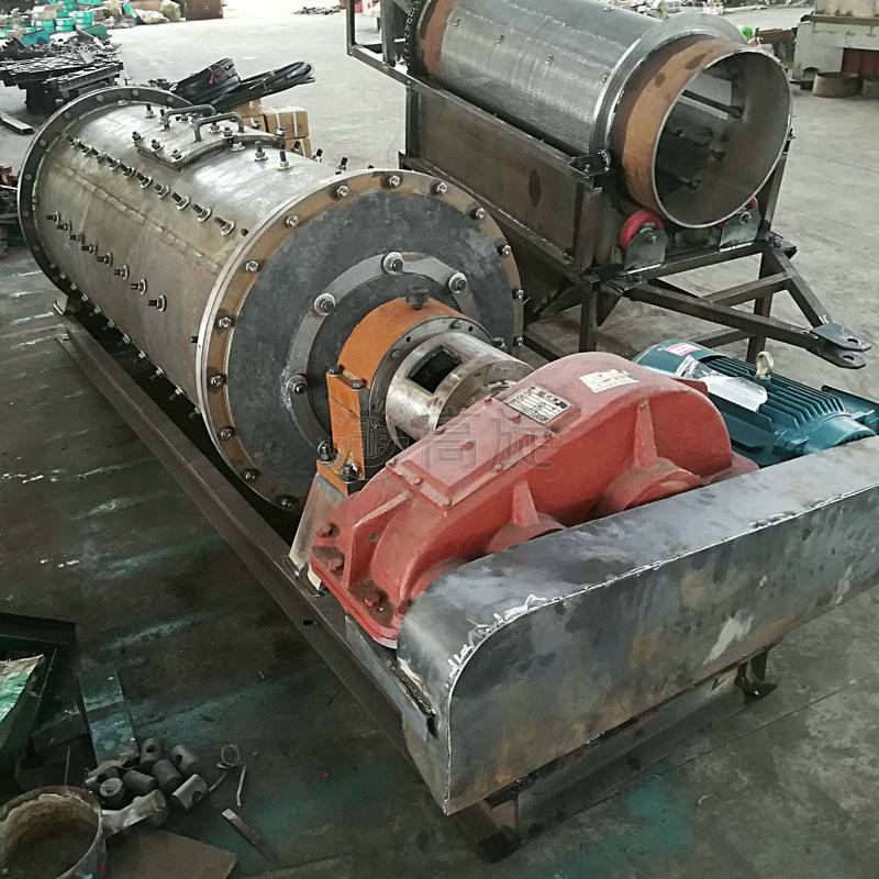 大型滚筒式制砂球磨机卧式加水连续进出料湿磨筒型球磨机