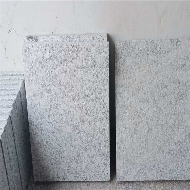 灰色光面银点白麻石材加工厂银点白麻花岗岩