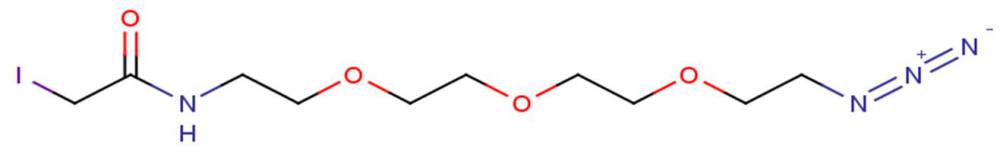 Iodoacetamide-PEG3-azide，碘乙酰胺-PEG3-叠氮化物
