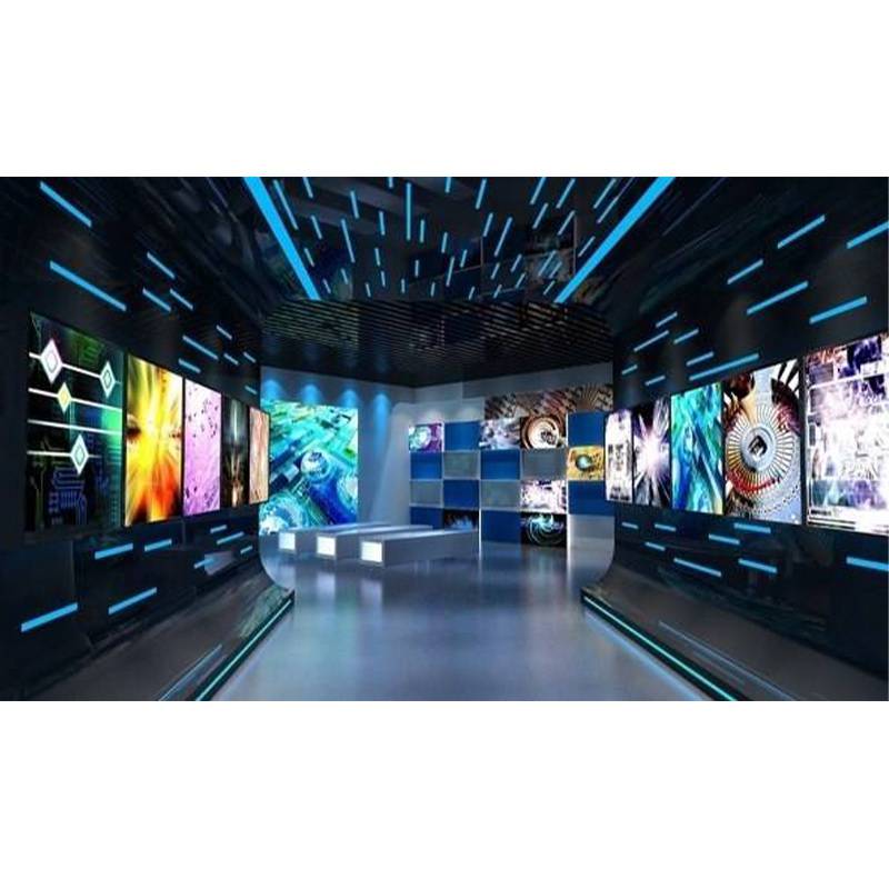 声光电企业展馆，创意展馆，高科技数字展厅设计平面图
