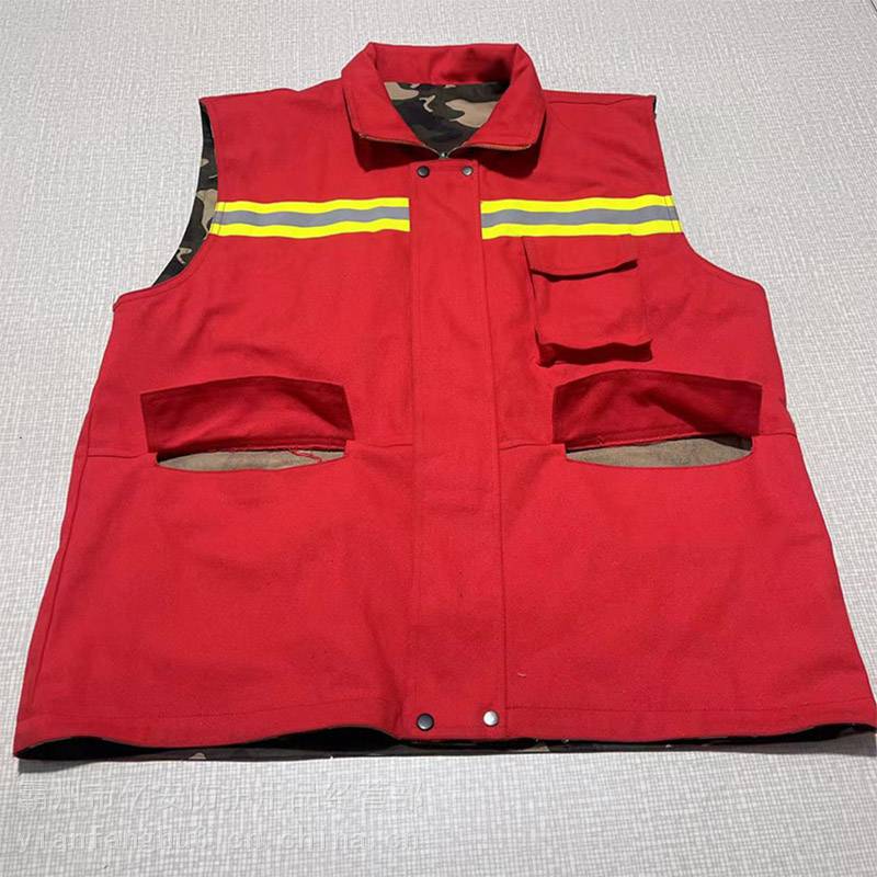 森林防火马甲巡山护林阻燃背心单双面阻燃马甲山林灭火反光背心