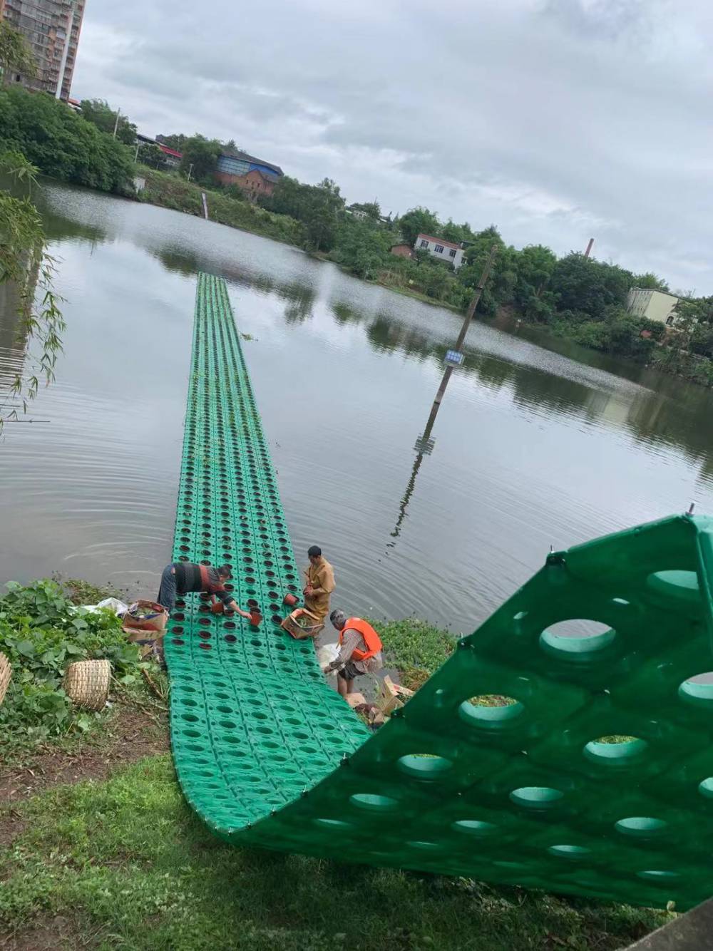 安徽 宿迁市生态人工浮岛施工 组织设计 水质净化浮岛