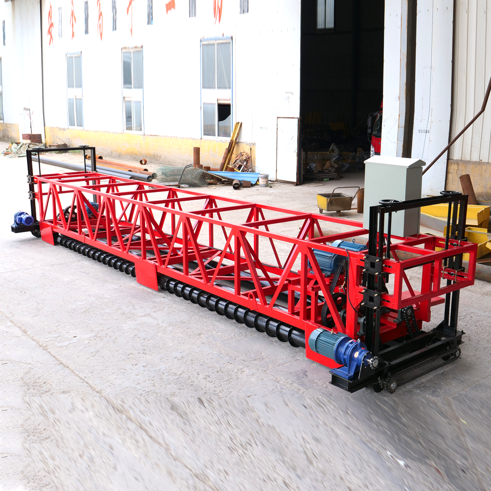 箱梁式混凝土铺地机一人操作的四轴整平机