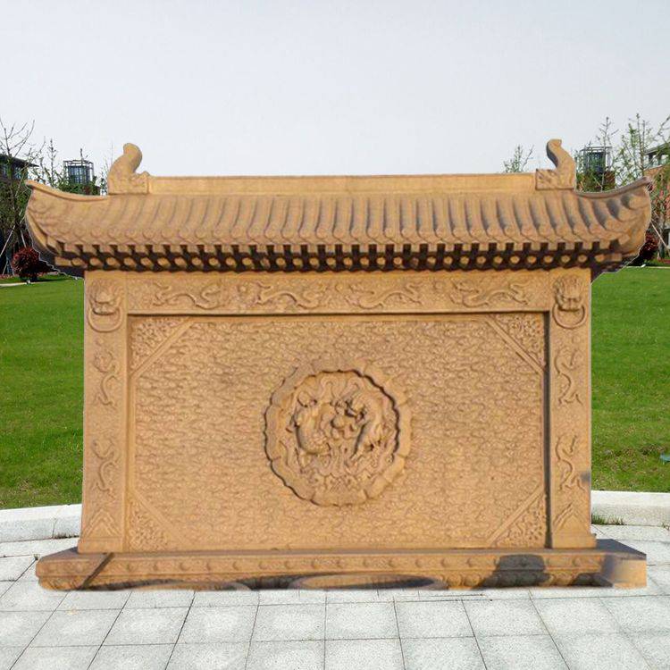 广东中山天然花岗岩影壁墙迎门石雕壁画影壁墙石雕影壁墙价格