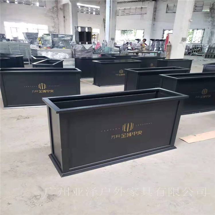 【不锈钢烤漆花箱 金属电镀花钵 创意花箱花槽花架子】价格_厂家