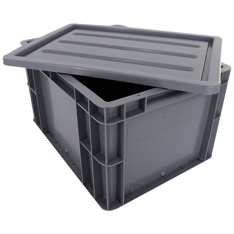 eu塑料周转箱加厚汽配物流箱零件箱灰色600400120