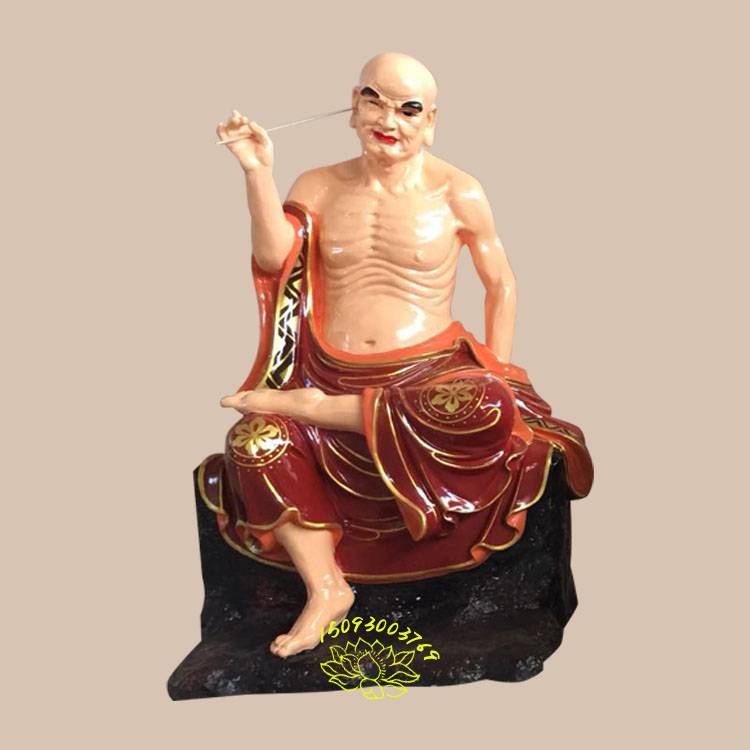 南阳十八罗汉佛像玻璃钢阿罗汉佛像寺庙鎏金十八罗汉神像