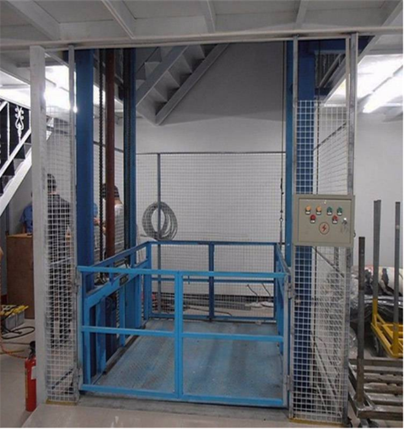 云南昭通航天牌380v电动液压升降货梯壁挂式链条提升机维护方便