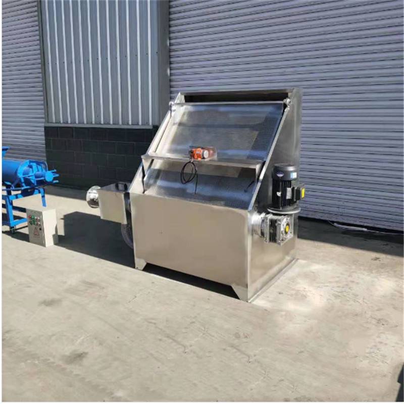 斜筛式固液分离机齐盈电动水泡粪便污水干湿分离机销售