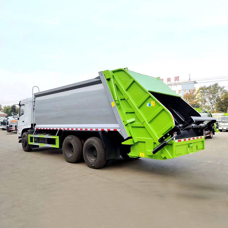 庆铃12方后装挂桶式垃圾车可装180桶生活垃圾方式简便12方图片