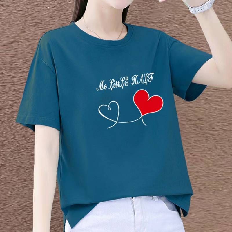 便宜T恤夏季女装短袖韩版上衣女式T恤纯棉T恤供货