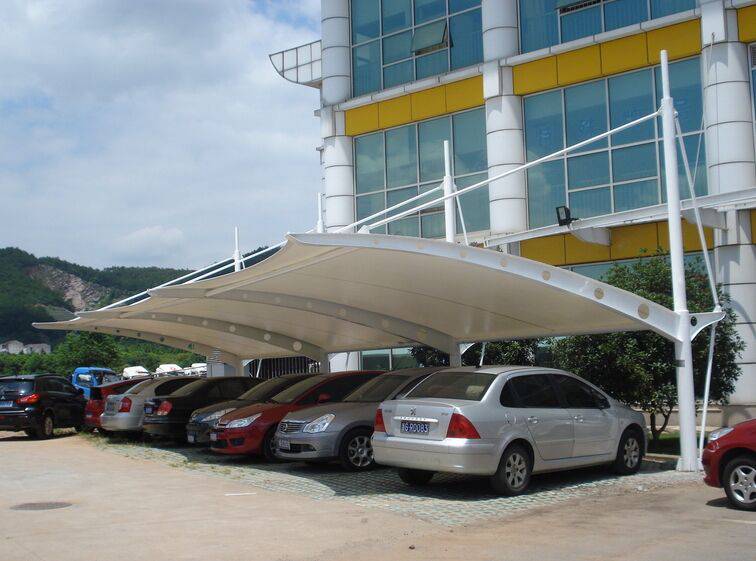 南通膜布汽车停车棚安装膜结构汽车棚搭建耐风吹雨打
